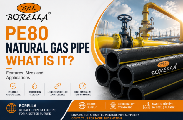 PE80 Doğalgaz Borusu Nedir? Özellikleri, Ölçüleri ve Kullanım Alanları